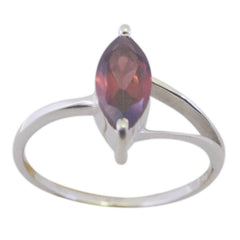 Yuna Trendy Red Solitaire Ring Stylish Gemstone Jewelry