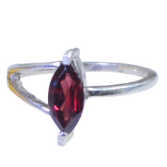 Yuna Trendy Red Solitaire Ring Stylish Gemstone Jewelry