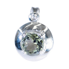 Camila Trendy Signet Pendant India with Gemstone Green Amethyst Light Green Light Green