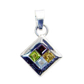 Mathilde Trendy Whisper-Thin Pendant with Gemstones Multi Stone multicolor Multicolor