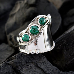 Zazlle Trilogy Ring Design with Green Gemstones