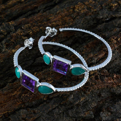 Teresa Trilogy Stud Earrings Multicolor for Everyday Wear