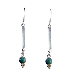Sarah Turquoise Dangle Earrings for Glam Style Turquoise Blue Dangle