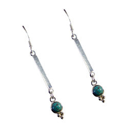 Sarah Turquoise Dangle Earrings for Glam Style