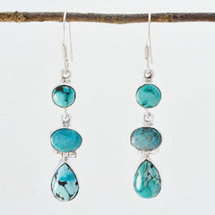Genesis Turquoise Dangle Earrings for Stylish Radiance