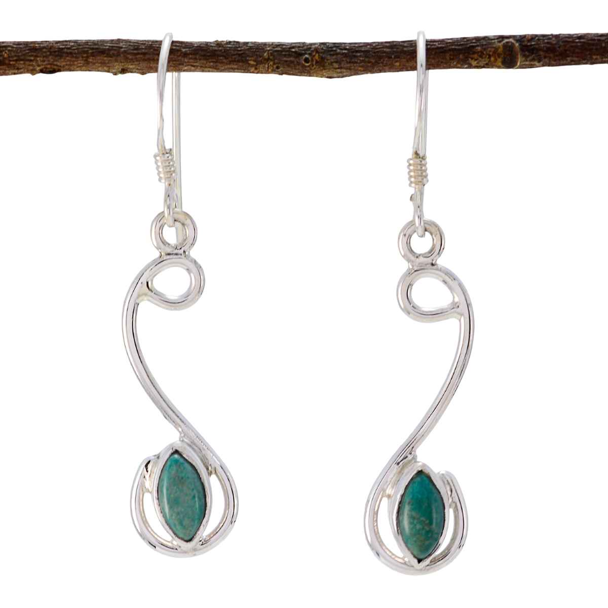 Milagros Turquoise Gemstone Earrings for Everyday Glam Turquoise Blue Dangle