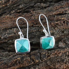 Ling Turquoise Solitaire Dangle Earrings for Everyday Glam