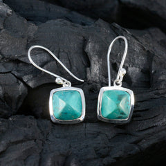 Ling Turquoise Solitaire Dangle Earrings for Everyday Glam
