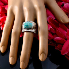Rebeca Turquoise Solitaire Ring with Unique Design