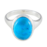 Lili Ethnic Turquoise Solitaire Ring Turquoise Blue
