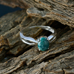 Ha-eun Feminine Turquoise Solitaire Ring