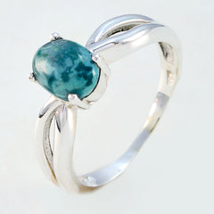 Ha-eun Feminine Turquoise Solitaire Ring
