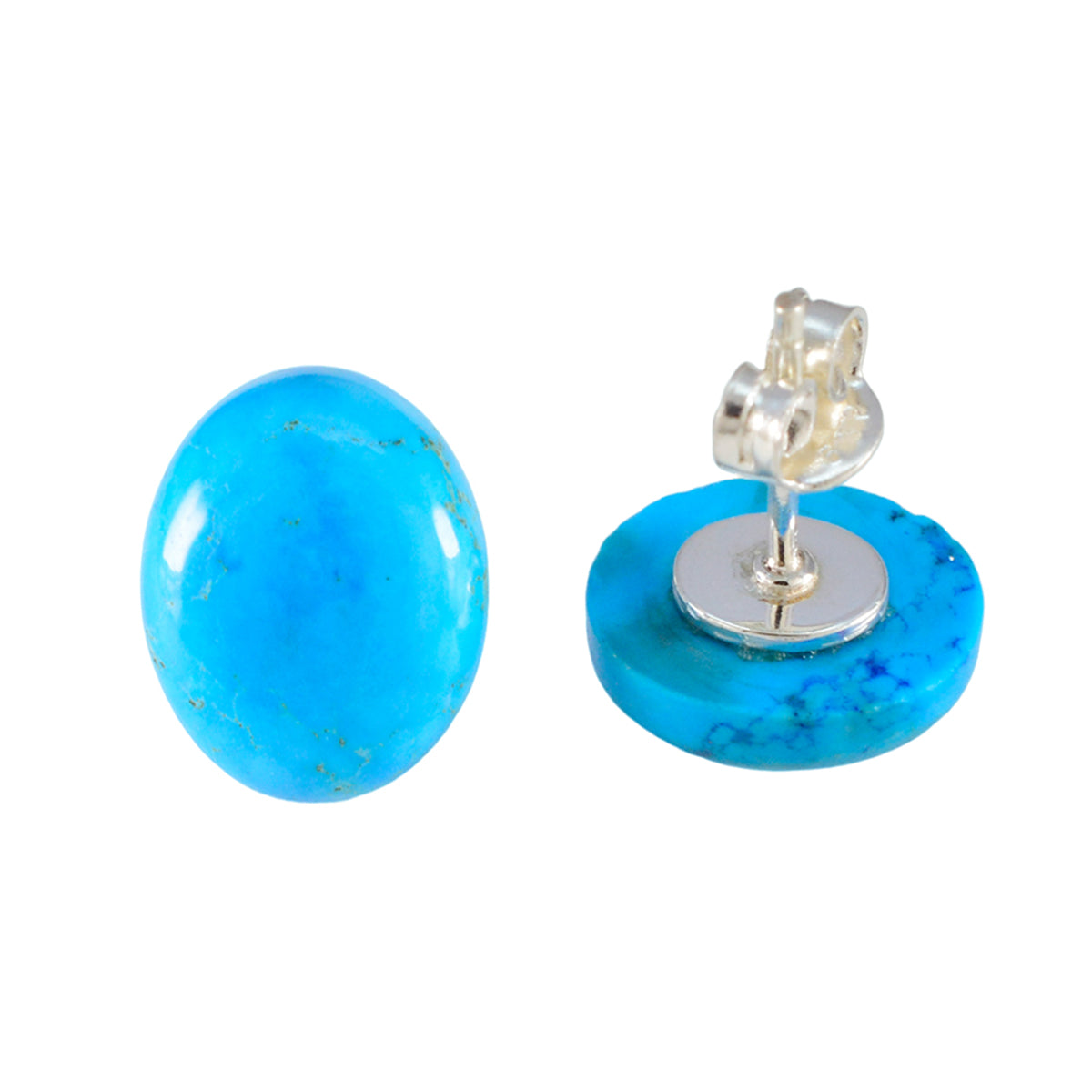 Noelia Turquoise Stud Earrings for Everyday Glam Turquoise Blue Stud