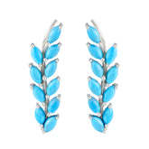 Maya Turquoise Stud Earrings for Everyday Elegance Turquoise Blue Stud