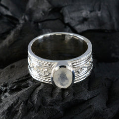 Zazlle Twist White Solitaire Band - Elegant Gemstone Ring