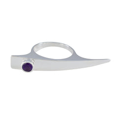 Dewi Fairytale Purple Solitaire Ring Amethyst Purple