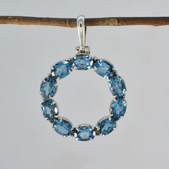 Lucia Unique Blue Gemstone Necklace Pendant