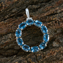 Lucia Unique Blue Gemstone Necklace Pendant