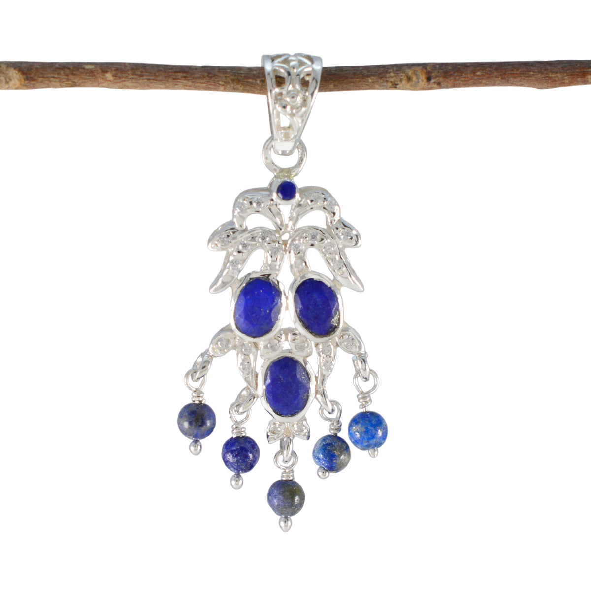 Putri Unique Blue Gemstone Pendant for Stylish Vibes Lapis Lazuli Blue Blue