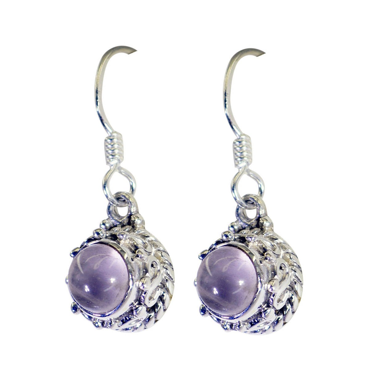 Isabella Unique Dangle Earrings for Women - Stylish Gemstone Rose Quartz Pink Dangle