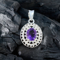 Sara Unique Fashion Necklaces: Amethyst Pendant Charm