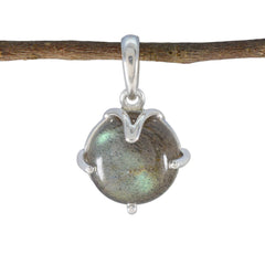 Audrey Grey Heart Whisper-thin Pendant Labradorite Grey Grey