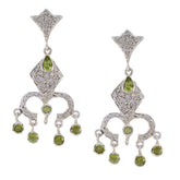 Dewi Unique Green Stud Earrings for Chic Style Peridot Green Stud