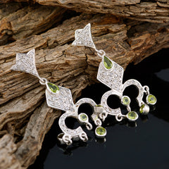 Dewi Unique Green Stud Earrings for Chic Style