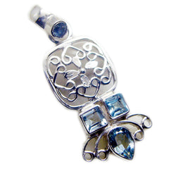 Bianca Blue Abstract Eye-catching Pendant