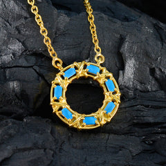 Yasmin Unique Pendant Necklace with Colorful Gemstones