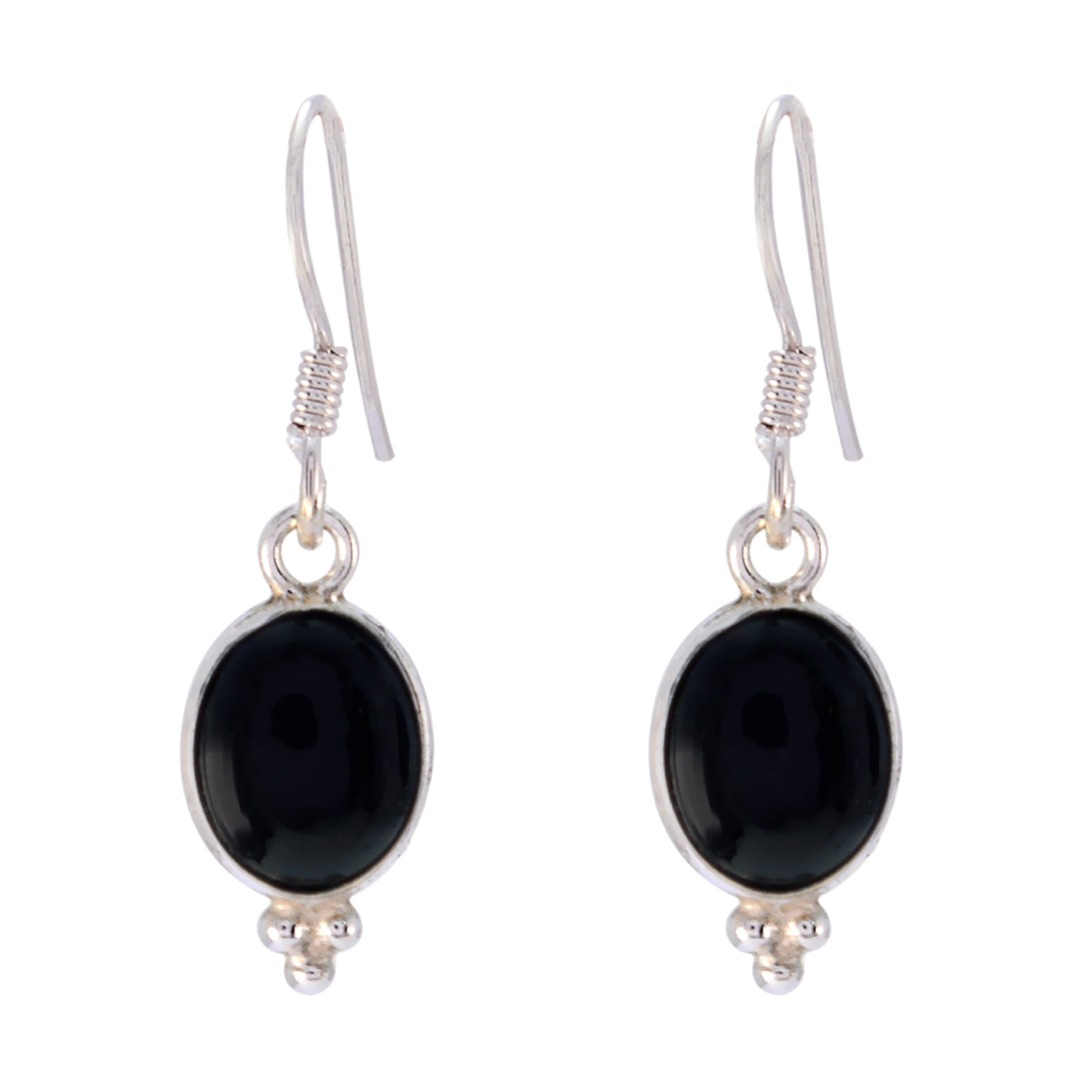 Valentina Black Dangle Earrings for Everyday Glam Black Onyx Black Dangle