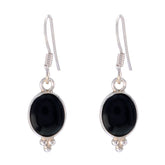 Valentina Black Dangle Earrings for Everyday Glam Black Onyx Black Dangle