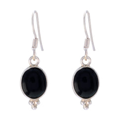 Valentina Black Dangle Earrings for Everyday Glam Black Onyx Black Dangle