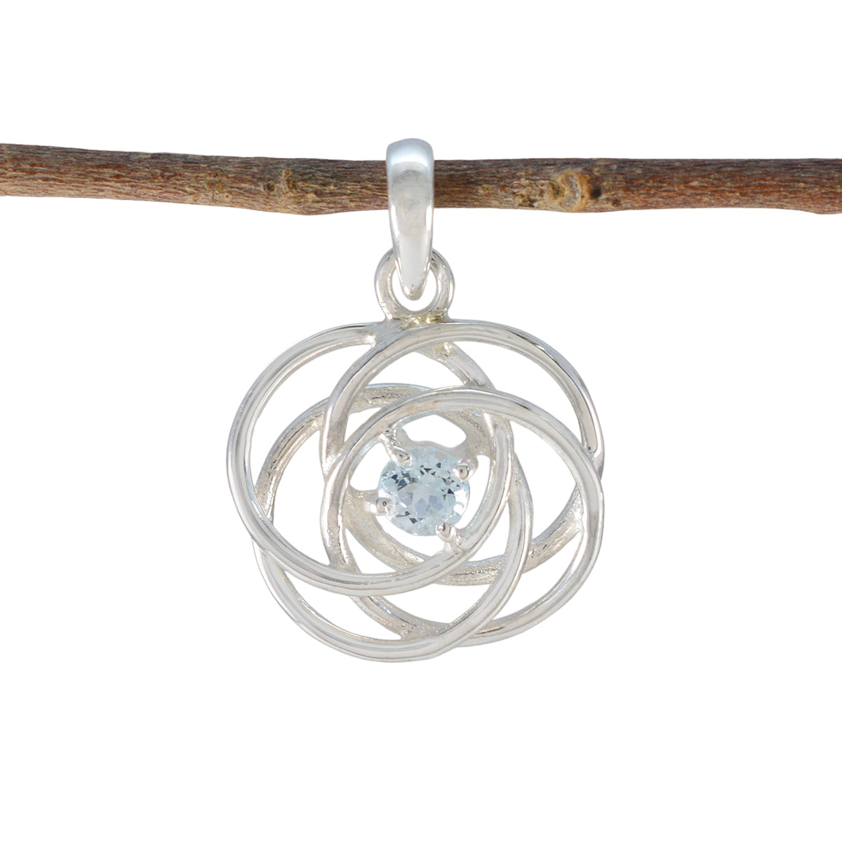 Valentina Blue Pendant - Stylish Gemstone Jewelry Blue Topaz Blue Blue