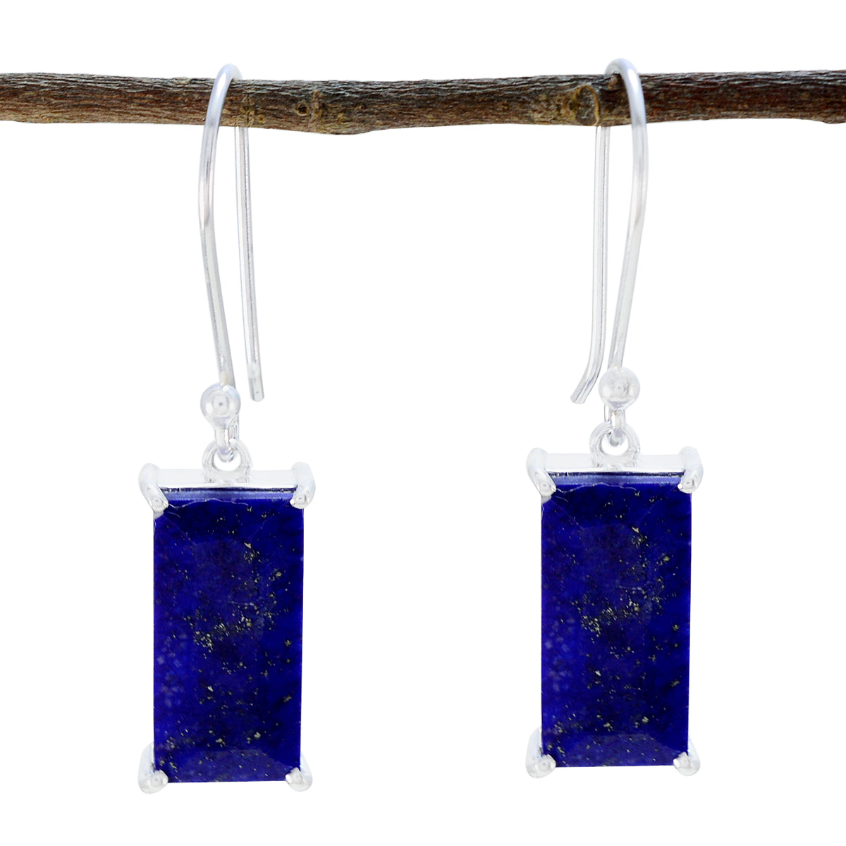 Valentina Blue Solitaire Earrings for Every Occasion Lapis Lazuli Blue Dangle