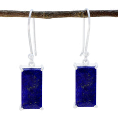 Valentina Blue Solitaire Earrings for Every Occasion Lapis Lazuli Blue Dangle