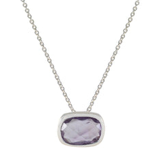 Valentina Purple Gemstone Pendant for Everyday Elegance Amethyst Purple Purple