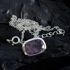 Valentina Purple Gemstone Pendant for Everyday Elegance