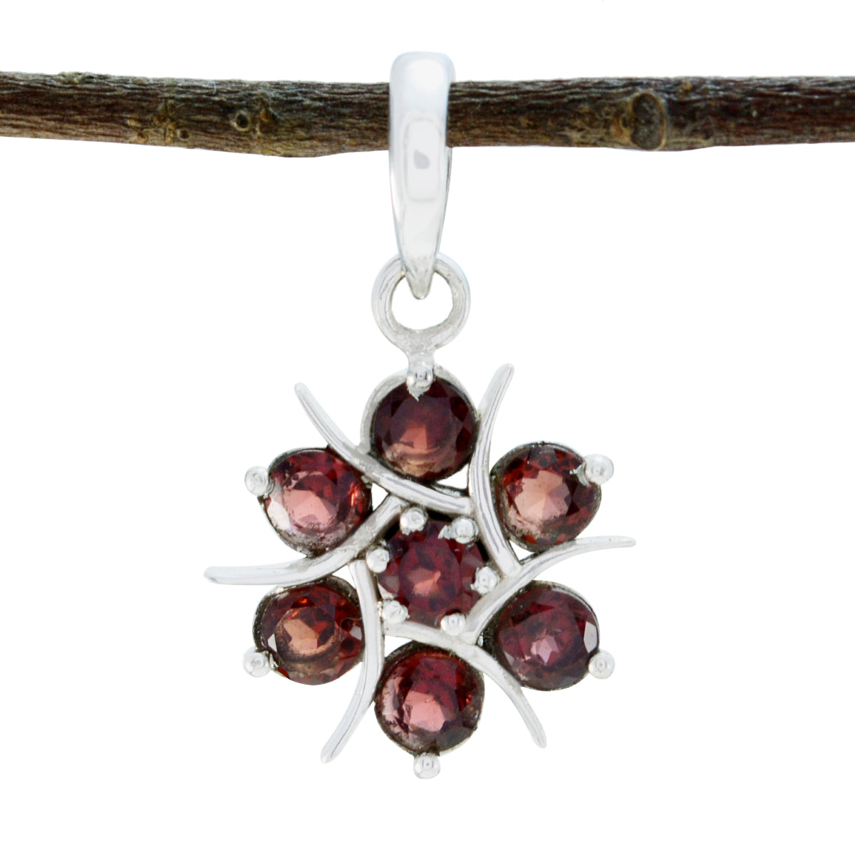 Valentina Red Pendant Jewelry - Stunning Gemstone Design Garnet Red Red