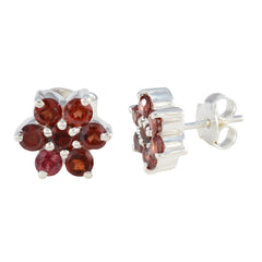 Valentina Red Stud Earrings for Trendy Fashionistas