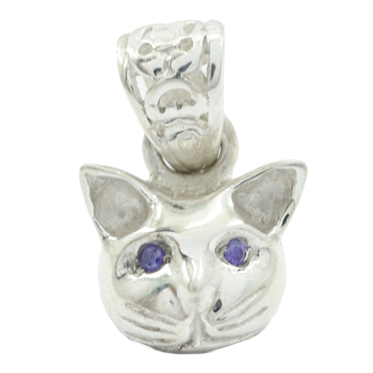 Charlotte Purple valentine Tiny Pendant Amethyst Purple Purple