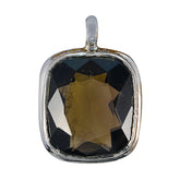 Carolina Valentine Gift Slim Pendant with Gemstone smoky quartz Brown Brown