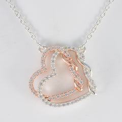 Carla Valentine Heart Pendant with Crystal Accents