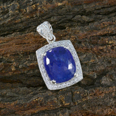 Audrey Blue Statement Pendant with Gemstone Sparkle