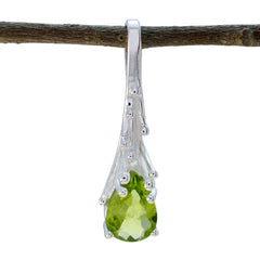 Bruna Green Armor Pendant Sterling Silver Gemstone Peridot Green Green