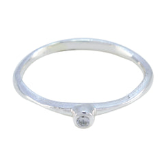 Liyana Contemporary White Solitaire Ring