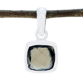 Ying Elegant Brown Gemstone Pendant in Sterling Silver smoky quartz Brown Brown