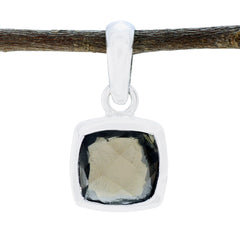 Ying Elegant Brown Gemstone Pendant in Sterling Silver smoky quartz Brown Brown