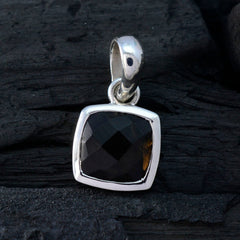 Ying Elegant Brown Gemstone Pendant in Sterling Silver