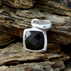 Ying Elegant Brown Gemstone Pendant in Sterling Silver